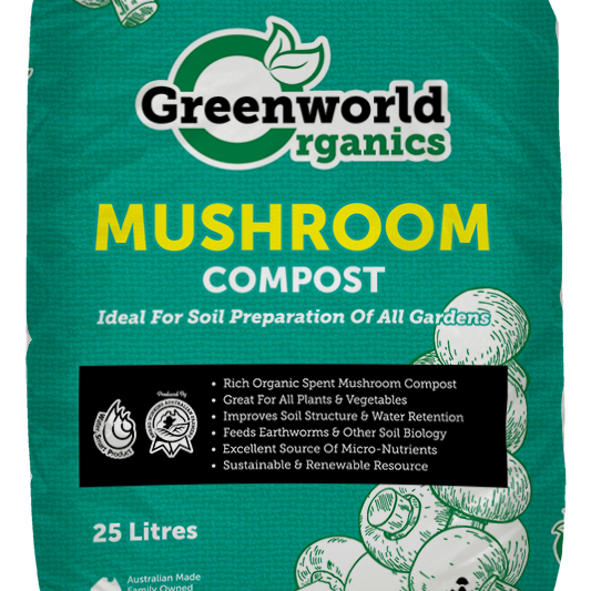 Greenworld Mushroom Compost 25L Bag