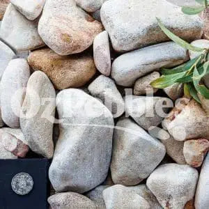 Oz Pebbles Sandstone Tumbled 40-75mm Per Tonne